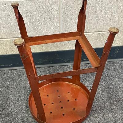 Red vintage stool