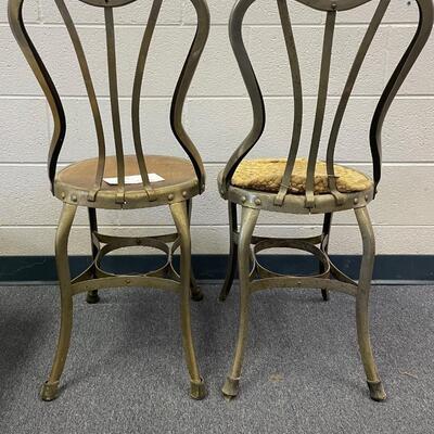 Set of 2 ice cream parlor chairs