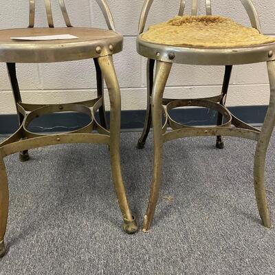 Set of 2 ice cream parlor chairs