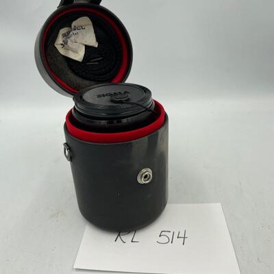 Vintage Sigma lens in case