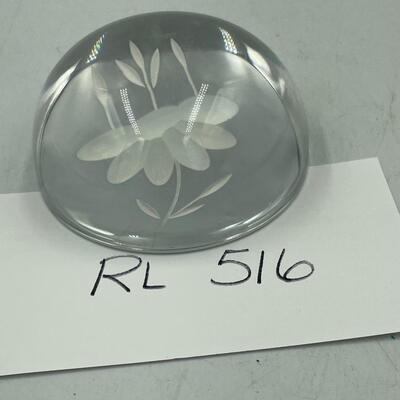 Lead crystal paperweight