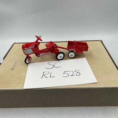 Hallmark tractor and trailer ornaments