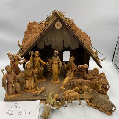 Fontanini vintage nativity manger