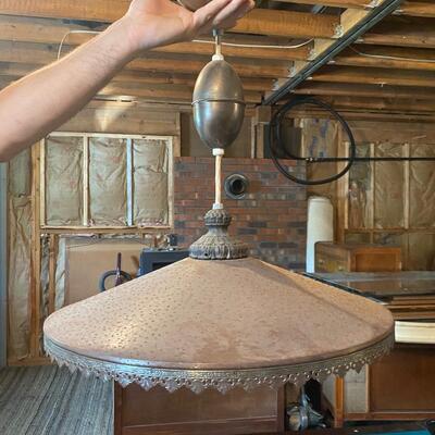 VINTAGE RETRACTABLE LIGHT FIXTURE