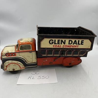 1950â€™s Marx Glen Dale Coal Co dump truck