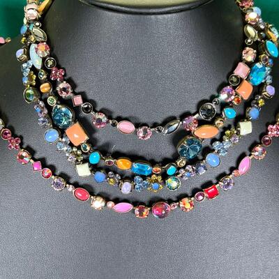 12 Designer Crystal Necklaces