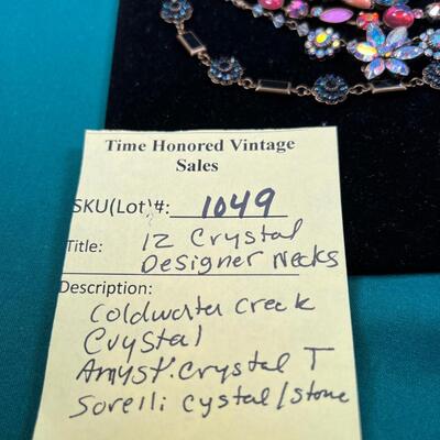 12 Designer Crystal Necklaces