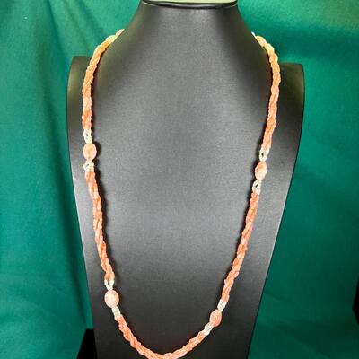 6 Coral necklaces