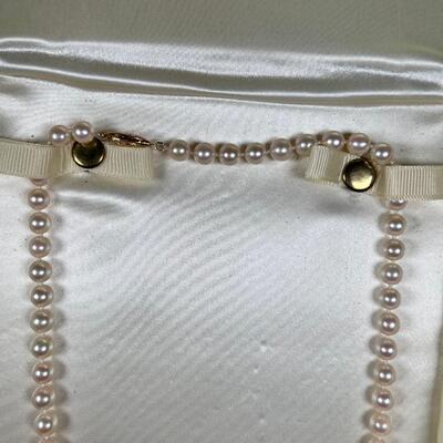 22" Knotted Cultured 6mm pearl strand