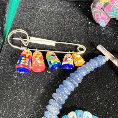 heart glass trinket box necklaces