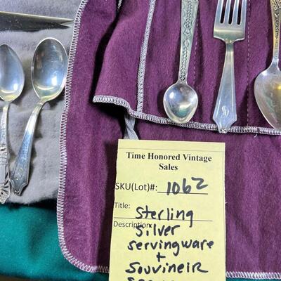 Sterling and stainless serving ware