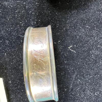 Designer coasters, sterling flatware, Silver plate