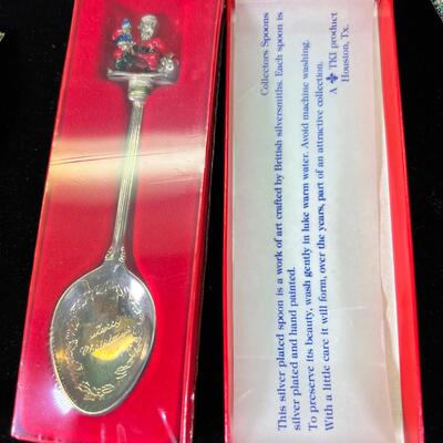 Designer coasters, sterling flatware, Silver plate