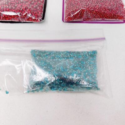 CRAFTING GLASS SEED BEADS LOT