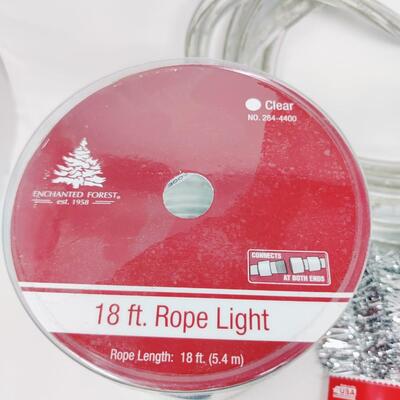 CHRISTMAS LIGHTS AND TINSEL GARLAND BUNDLE