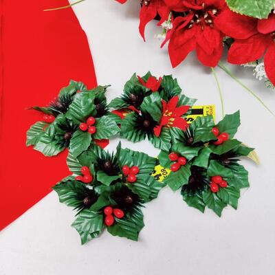 JOLLY JINGLE BELLS BOW AND CANDLE HOLDER LOT