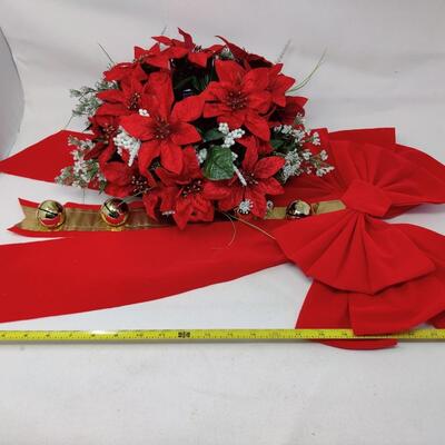 JOLLY JINGLE BELLS BOW AND CANDLE HOLDER LOT