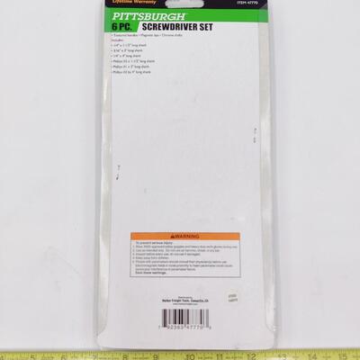 PITTSBURGH 6PC SCREWDRIVER SET #1