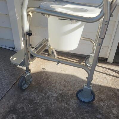 NICE SHOWER CHAIR & COMMODE