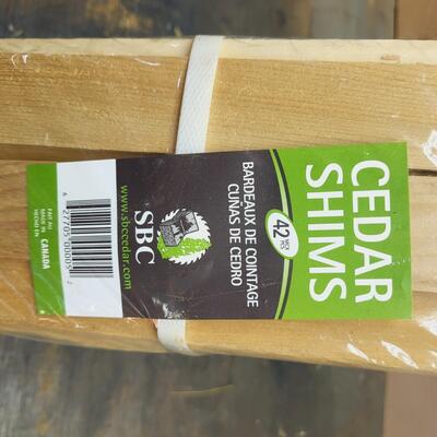 NEW PKG OF CEDAR SHIMS