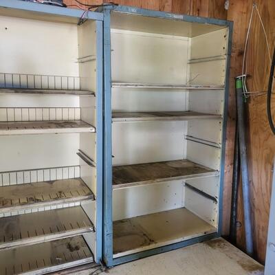 VINTAGE METAL SHELVES - 2 SET