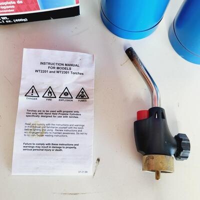 PROPANE TORCH KIT W/ EXTRA BOTTLE
