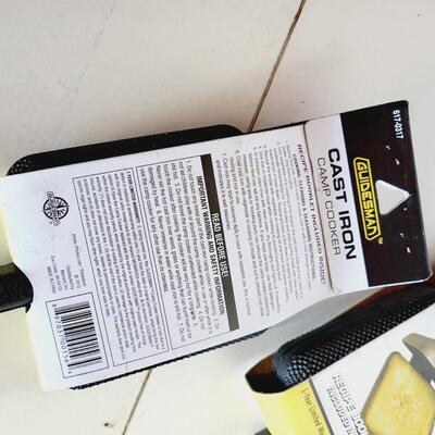 OUTDOOR COOKING CAST IRON SANDWICH MAKERS & PIT STICKS