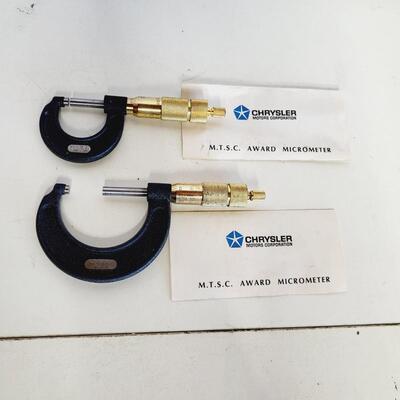 CHRYSLER MTSC AWARD MICROMETER BUNDLE