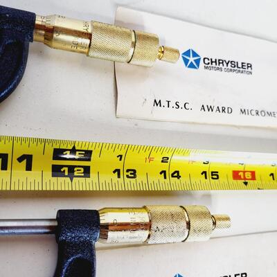 CHRYSLER MTSC AWARD MICROMETER BUNDLE