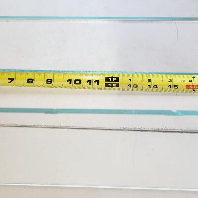 3 HEAVY GLASS SHELVES
