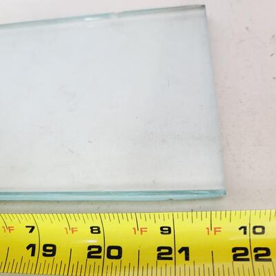 3 HEAVY GLASS SHELVES