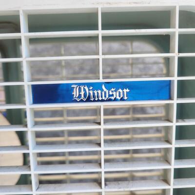 VINTAGE METAL CASE WINDSOR FLOOR FAN - WORKS!