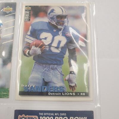 Barry sanders card lot of 6