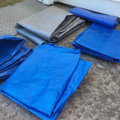 LARGE BUNDLE OF QUALITY OUTDOOR TARPS