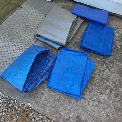 LARGE BUNDLE OF QUALITY OUTDOOR TARPS