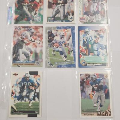 Barry Sanders lot of 8 cards