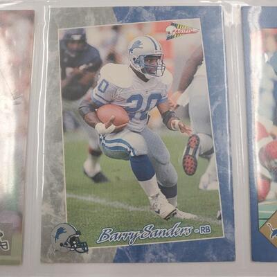 Barry Sanders lot of 8 cards