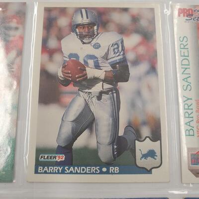 Barry Sanders lot of 8 cards