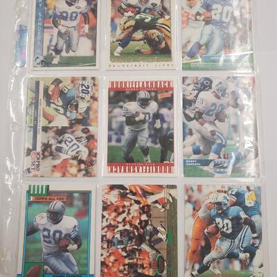 Barry sanders lot of 9 cards