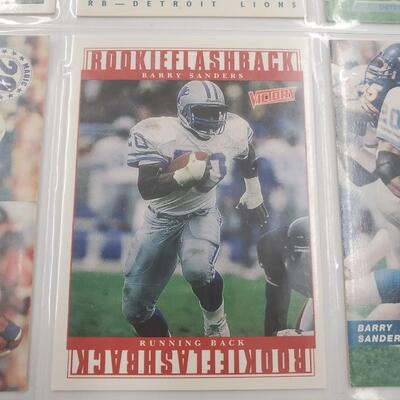 Barry sanders lot of 9 cards