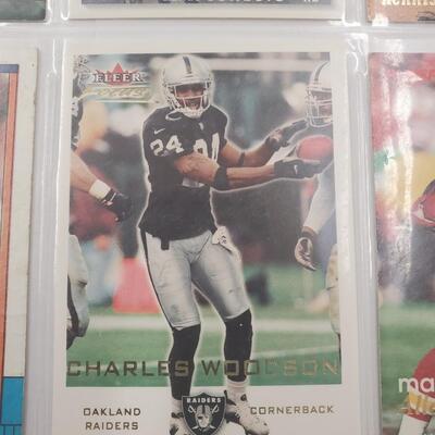 Football card lot of 9 cards