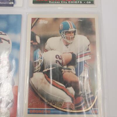 Football card lot of 9