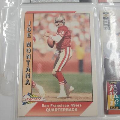 Football card lot of 9