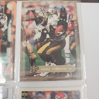 Football card lot of 9