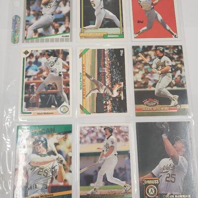 Mark Mcguire Trading card lot of 9