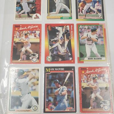 Mark Mcguire lot of 9 cards