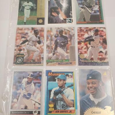 Ken griffey Jr lot of 9 cards