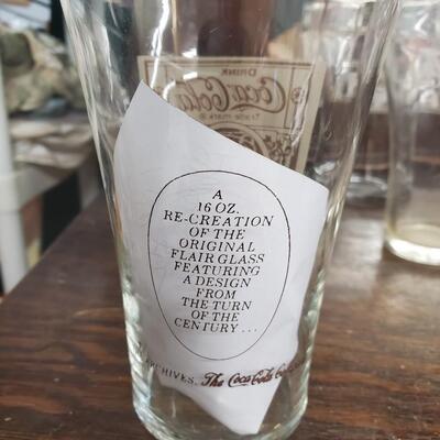 Coke glass vintage look
