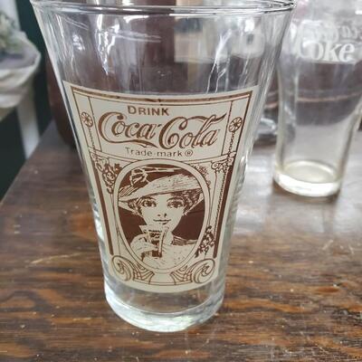 Coke glass vintage look