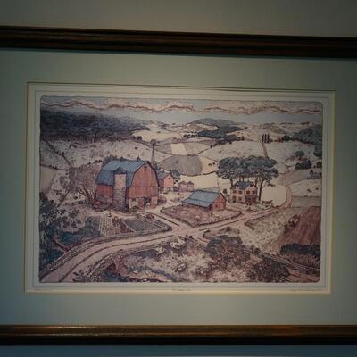 SUSAN HUNT WULKOWICZ LIMITED EDITION HAND COLORED LITHOGRAPH 